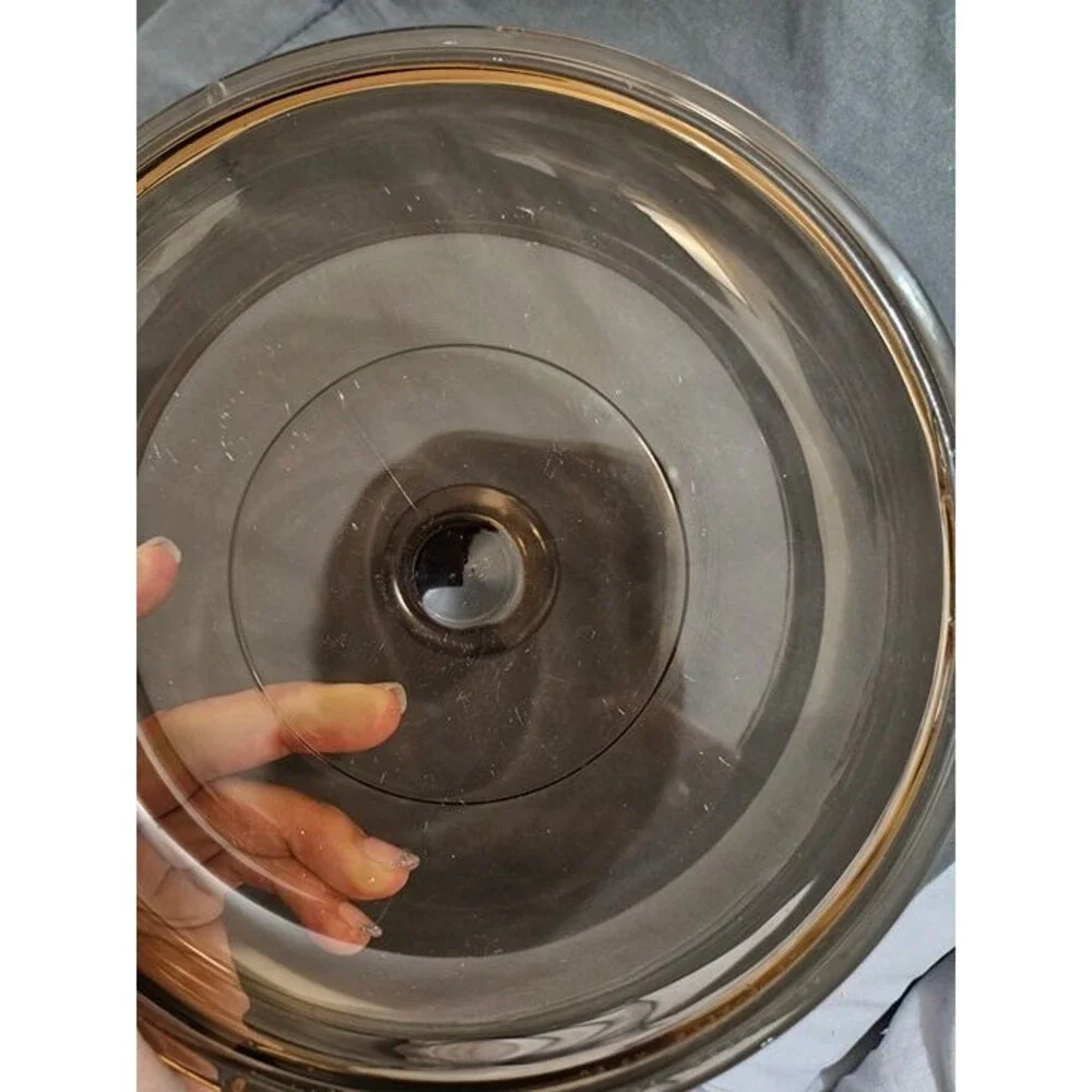 Vintage Pyrex Replacement Lid Pyrex Vision V2.5C Brown 8.5